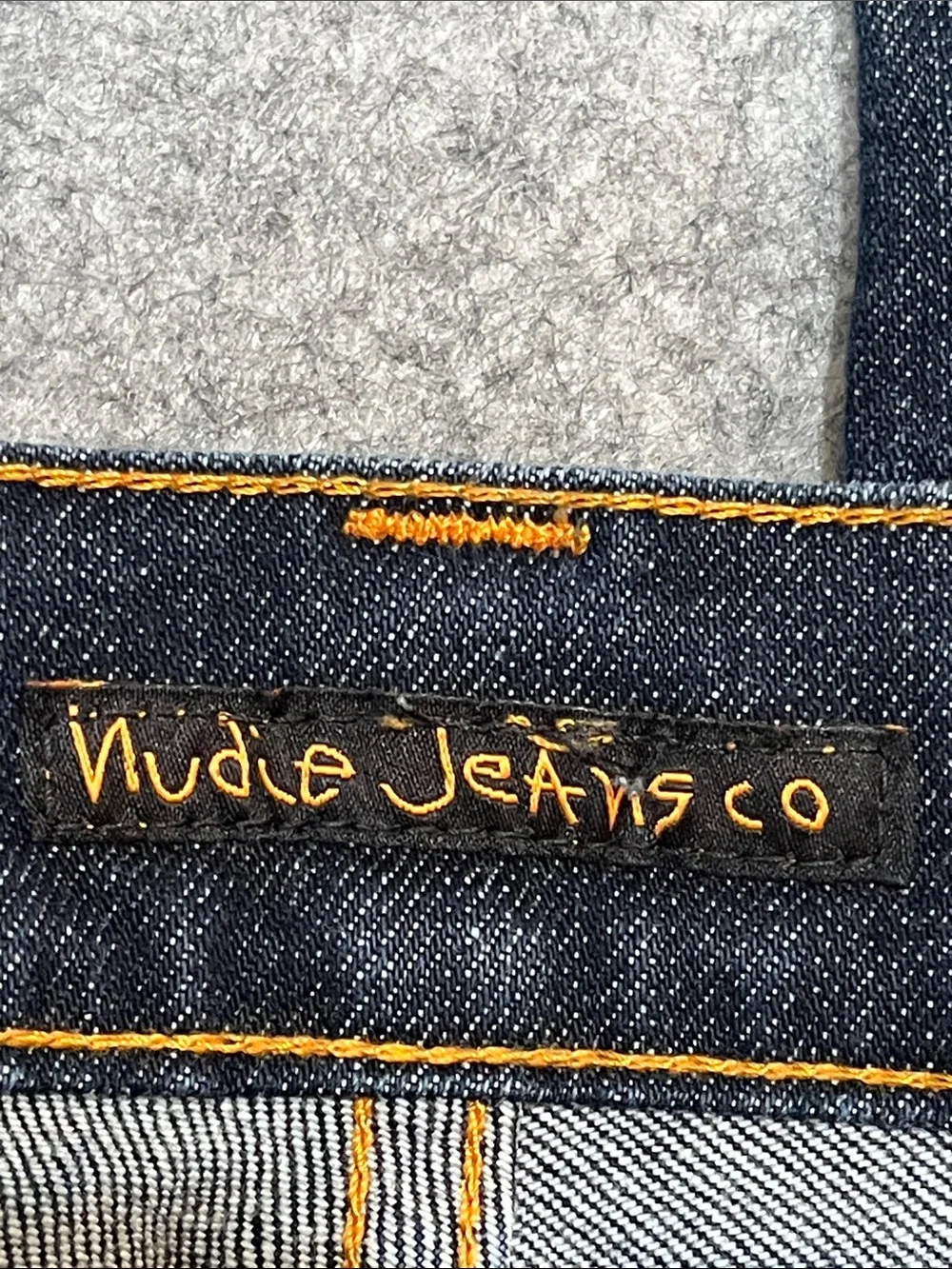 Nudie Jeans Grim Tim Dry Navy Organic Stretch Denim Jeans - Picture 5 of 10